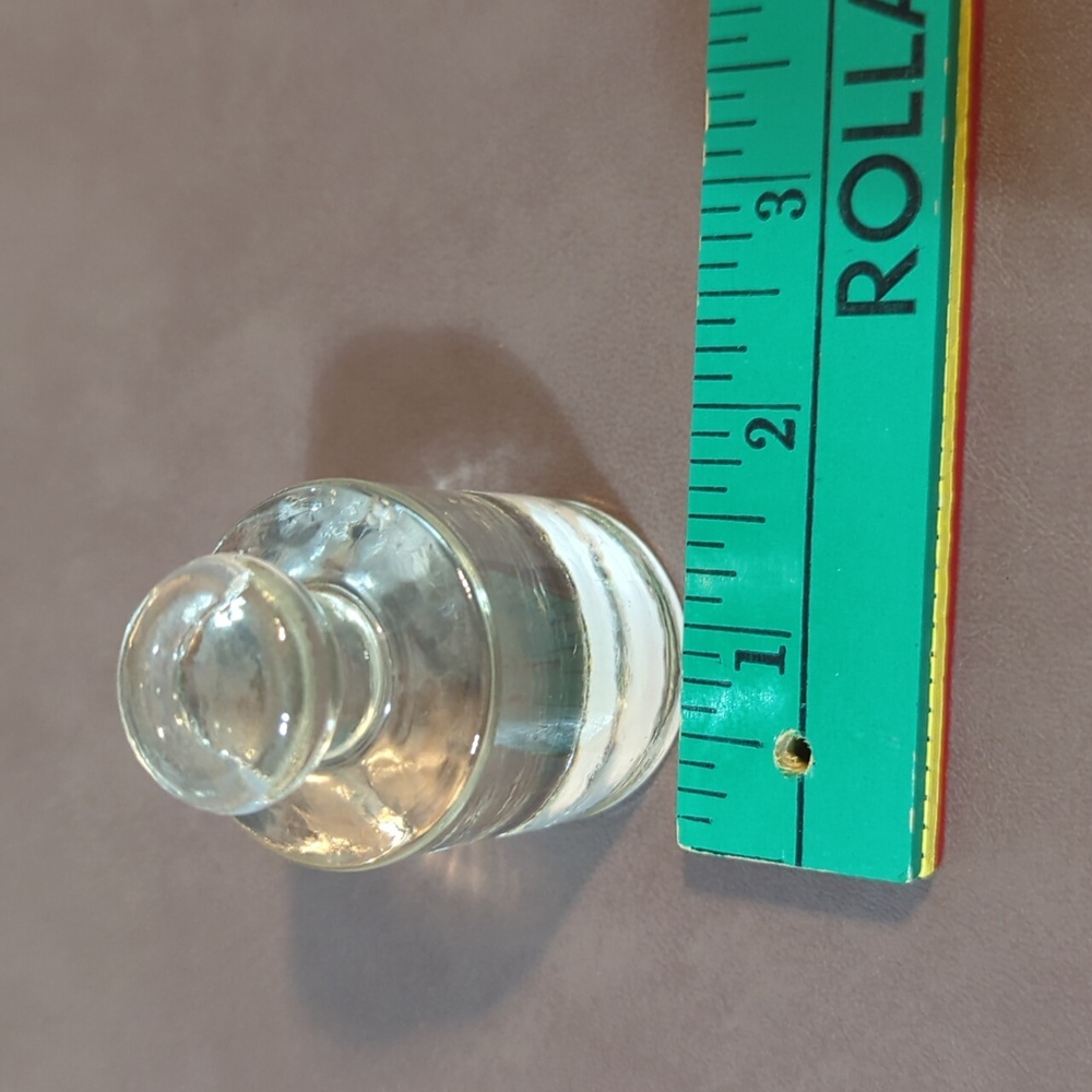 Vintage Clear Glass Scale Weight 1/2 kg Apothecary - Picture 6 of 7